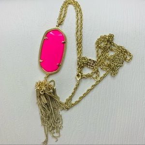 Kendra Scott “Rayne” necklace in pink